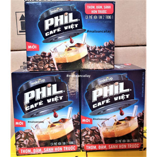 CÀ PHÊ HOÀ TAN WAKEUP PHIL CAFE VIỆT 240G (15 gói x 15g )