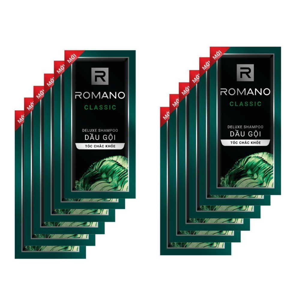 DohaMart [GIFT] Dây 14 gói dầu gội Romano Classic 5g/gói