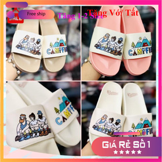 Dép unisex MLB cắm trại  ❤️TẶNG VỚ❤️ dép mlb camfire quai ngang thể thao nam nữ, kèm tem tag mác đầy đủ, loại 1
