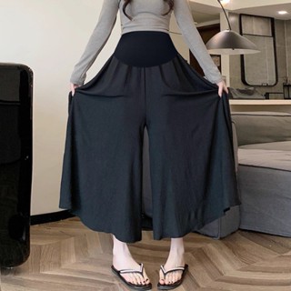 Quần Bầu Đũi Ống Rộng Dáng Dài Giả Váy Q2201, Chân Váy Midi Dáng xoè Lụa Vân Mây 2 lớp ( Có bigsize)