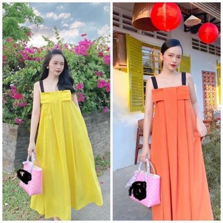 Váy Bầu maxi V3M mới. Đầm bầu dáng suông chất mềm mịn mát mẻ