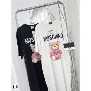 Váy bầu cotton dáng suông - đầm bầu suông gấu mochi from rộng dáng dài chất cotton