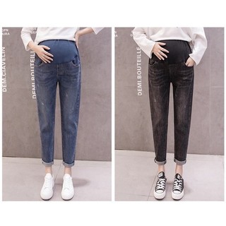 Quần Bò Bầu, Quần Jeans Bầu Hàng Mềm Đẹp Loại 1 Thời Trang Đủ Màu Cho Mẹ Bầu (có chun chỉnh)