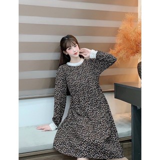 Váy bầu thiết kế hoa nhí lụa