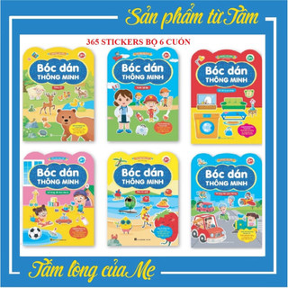 Bộ Sticker 365 đồ chơi bóc dán thông minh cho bé 6 chủ đề vừa học vừa chơi