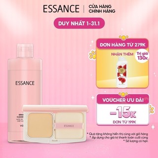 Combo Phấn nền dưỡng trắng siêu mịn SPF40/PA++ 7g & Nước tẩy trang sáng da Brightening 290ml/chai