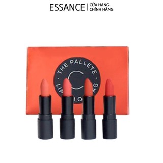 Bộ 4 màu son lì dưỡng ẩm VIDVOV Semi Matte Lip Color Bag (4x1.3g)