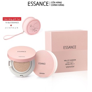 Bộ Phấn nước mịn lì mờ khuyết điểm Essance Veil Fit Cushion SPF50+ PA+++ 15g