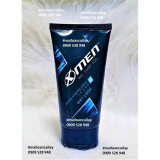 Gel X-men Siêu cứng & bóng tóc sọc xanh dương 150g
