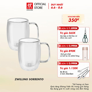  Sorrento Bộ 2 ly thủy tinh, 350ml