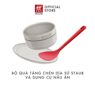  Bộ quà tặng chén dĩa sứ Staub và dụng cụ nấu ăn