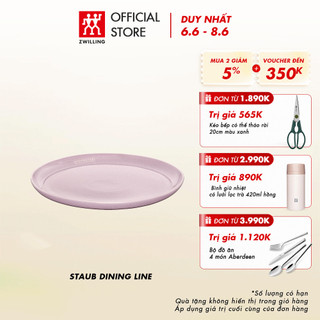 Đĩa sứ STAUB 26cm, màu cherry blossom