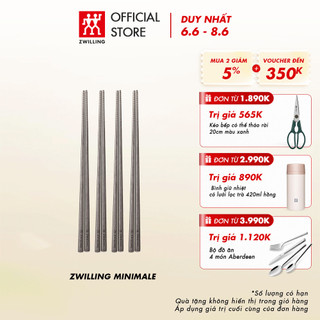 Bộ đũa ZWILLING Minimale bằng thép không gỉ 4 đôi