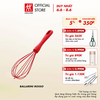 Phới lồng BALLARINI Rosso bằng silicone 29cm