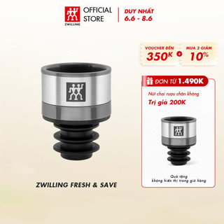 Nút chai rượu ZWILLING Fresh & Save bằng nhựa & silicone 4x3cm