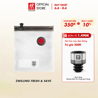 Túi bảo quản thực phẩm ZWILLING Fresh & Save bằng nhựa BPA-free size S, 10 cái