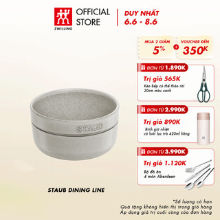 Chén sứ STAUB 12cm, màu White Truffle