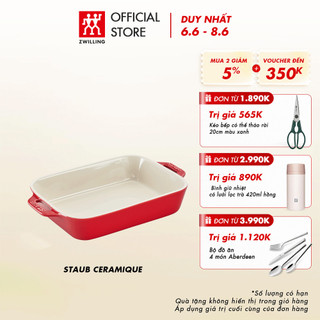 Khay nướng STAUB bằng sứ 20x16cm cao cấp