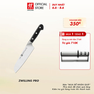 Dao Santoku ZWILLING Pro bằng thép không gỉ 18cm
