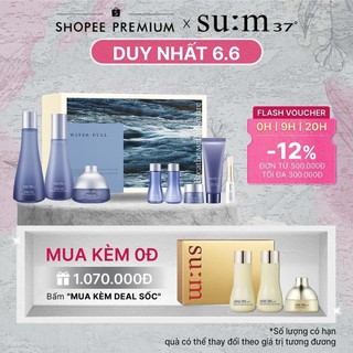  Bộ sản phẩm 8 món cấp nước, giữ ẩm làn da Su:m37 Water-full set