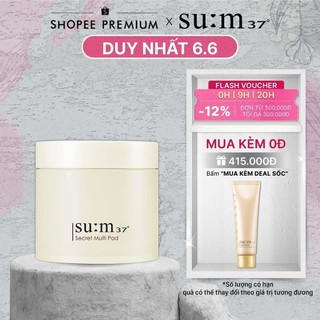 Bông cotton dưỡng da “đa nhiệm” Su:m37 Secret Multi Pad 70 miếng