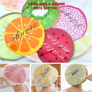 Mũ ủ tóc trùm đầu không thấm nước- mũ tắm trùm tóc chống nước mũ tắm ủ tóc hình trái cây, hoạt hình dễ thương