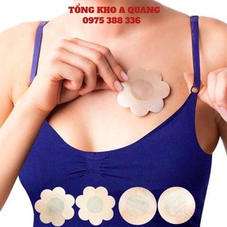 Hộp 60 miếng dán nhũ hoa, túi miếng dán ti, đầu ngực, dán nhũ hoa giấy dùng 1 lần hình hoa- loại 1 video thật