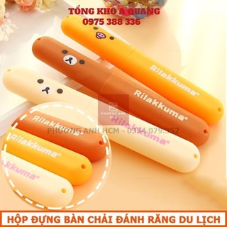 Hộp đựng bàn chải du lịch- hộp đựng bàn chải đánh răng du lịch hình gấu rilakkuma