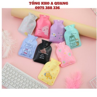 Túi sưởi chườm nước nóng lạnh mini kích thước 11x13cm - túi chườm nóng lạnh giữ nhiệt nhiều màu