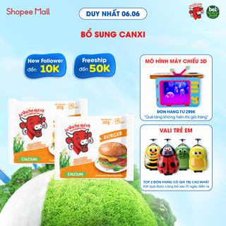Combo 2 Phô mai Lát Con Bò Cười Burger 200GX32