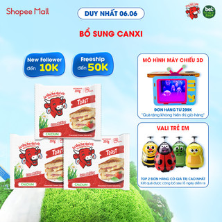 Combo 3 Phô mai Lát Con Bò Cười Toast 200GX32