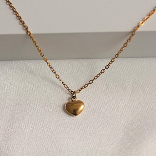  Dây chuyền sợi mảnh thép titan không gỉ mặt trái tim nhỏ - LILIMALISM 