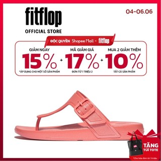 Dép Xỏ Ngón Nữ FitFlop IQUSHION - Pearlized Rosy Coral - II HI2-B04