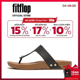 Dép Xỏ Ngón Nữ FitFlop IQUSHION - Black - IC HE9-001
