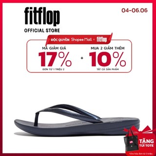 Dép Xỏ Ngón Nữ FitFlop IQUSHION - Midnight Navy - II E54-399