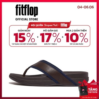 Dép Xỏ Ngón Nam FitFlop SURFER - Chocolate Brown - MC HB5-167