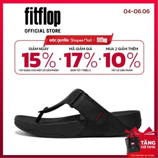 Dép Xỏ Ngón Nam FitFlop TRAKKII - All Black - MC 279-090