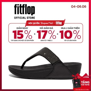 Dép Xỏ Ngón Nữ FitFlop LULU - All Black - MC GB4-090