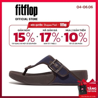 Dép Xỏ Ngón Nam FitFlop TRAKK - Black - MC HB1-001