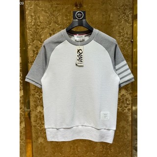 [ Hàng nhập QC ] Áo phông T shirt len Thombrowne kẻ sọc tay phối màu LA on web