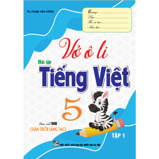 Sách - Vở ô li bài tập tiếng việt lớp 5 - tập 1 (bám sát sgk chân trời sáng tạo) - HA