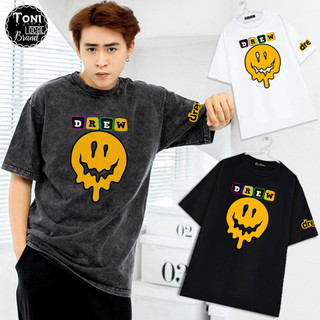 Áo Thun Tay Lỡ DREW GHOST Local Brand Cotton 100% form rộng Unisex (AT2890L - Full Box)