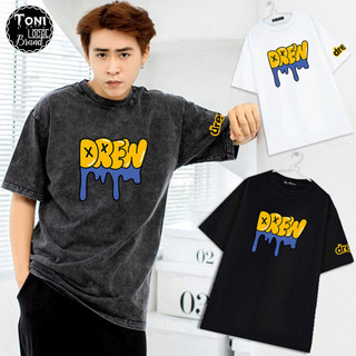 Áo Thun Tay Lỡ DREW YELLOW Local Brand Cotton 100% form rộng Unisex (AT2820L - Full Box)