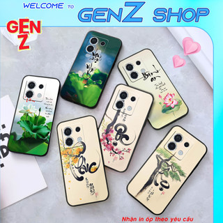 Ốp lưng Redmi Note 13 Pro 5G, Poco X6 5G Phúc Lộc Thọ thư pháp tâm bình an | GenZ Shop