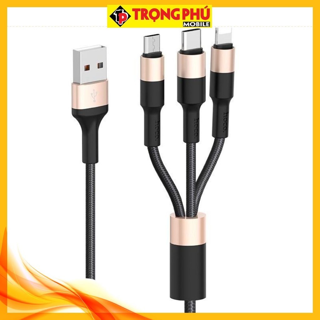 Cáp sạc X26, cáp sạc 3in1 Sale giá thấp