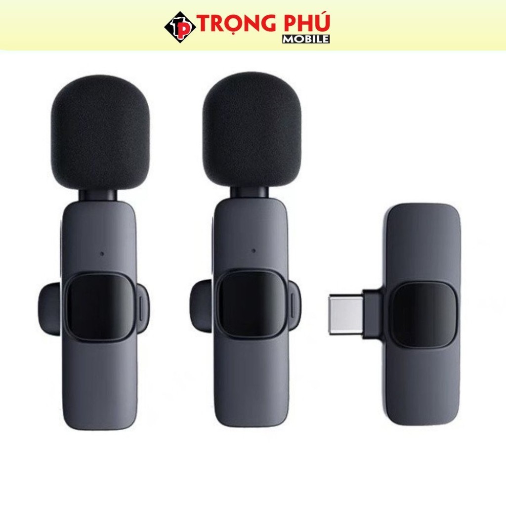 Micro Thu âm K9 không dây 2 mic hot