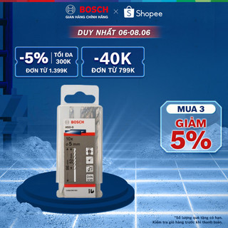 Mũi khoan sắt Bosch HSS-G chính xác cao