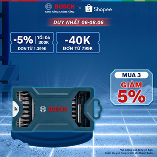 Bộ mũi tua vít đa năng Bosch 25 món (xanh dương)