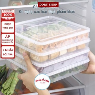 Khay đựng trứng có nắp để tủ lạnh, hộp đựng trứng 24 ô