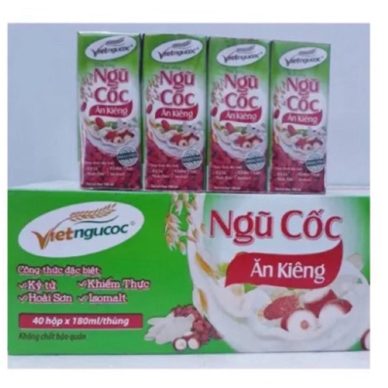 Thùng 48 Hộp Thức Uống Ngũ Cốc Dinh Dưỡng Việt Ngũ Cốc 180ml